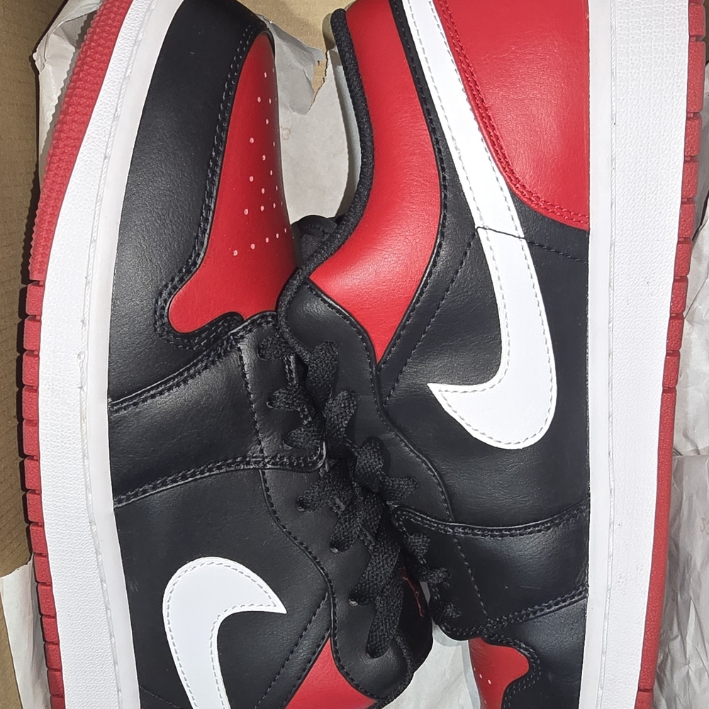 Air Jordan 1 Low Size 13 "Black/gym Red-white"